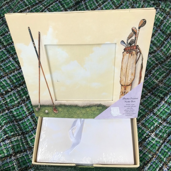 NWOT Combo Photo Frame Gold Notebook - Picture 1 of 2